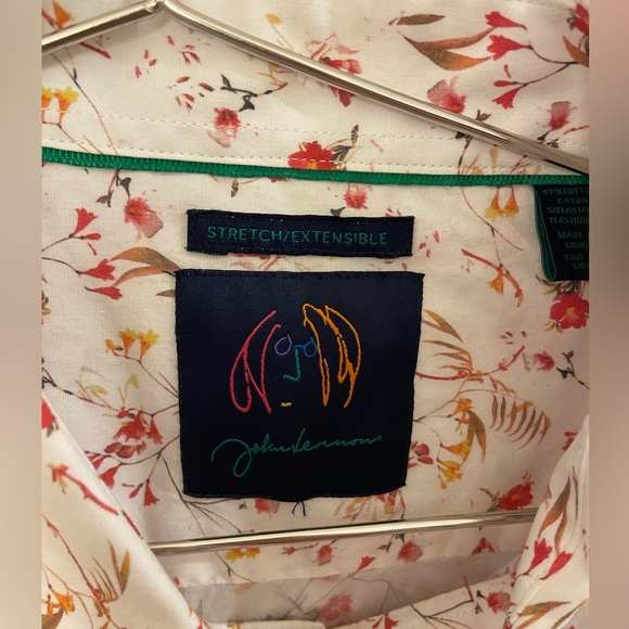 John Lennon English Laundry floral button down shirt xl - Picture 3 of 6